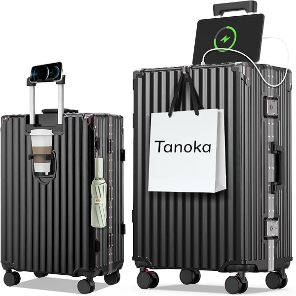 Amazon | [タンスのゲン] キャリーケース 高耐久×多機能 アルミ